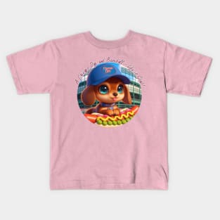 Chicago Dog and Baseball Kids T-Shirt